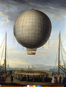 保罗·安德里亚尼 (Paolo Andreani) 于 1784 年 2 月 25 日在米兰登顶。 F. Battaglini 的绘画。 作者 F.巴塔格利尼