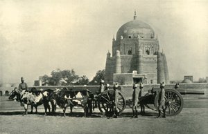 印度驻军火炮连重型炮兵40公分ML设备-卡其色钻探订单，1901年。