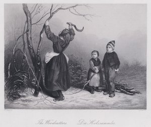 The Woodcutters (engraving) 作者 格里尼尔