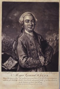 沃尔夫少将（1727-59），选自约翰-普林格尔爵士所著《詹姆斯-沃尔夫将军的生平......》。 作者 F.都灵