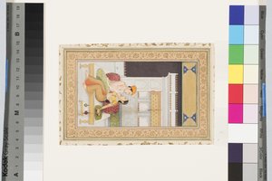 Dipak Raga，约 1750 年（纸上不透明水彩和金色，装在专辑页面上） 作者 法基拉（Faqir ullah）