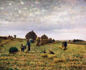 收获》，费德里科-罗萨诺（1835-1912）的绘画，布面油画，65x80厘米