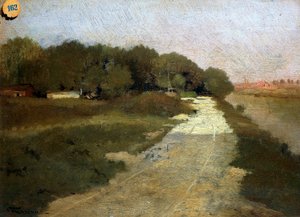 塞纳河上》，作者费德里科-罗萨诺（1835-1912）。
