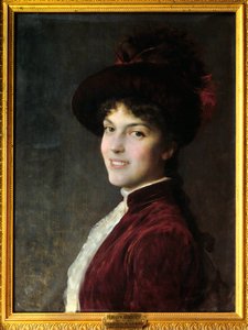 Federico Andreotti (1847-1930) 1880 年佛罗伦萨现代艺术博物馆的 Ida Louise 肖像画