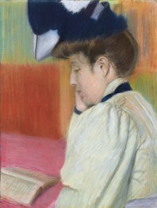 女人读书；女人读书，c。 1890年