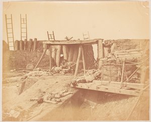 塔库堡内部 作者 费利斯 (1825 c.1908) 比托