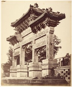 北京附近喇嘛庙的拱门，1860 年 10 月 作者 亨利鲱鱼