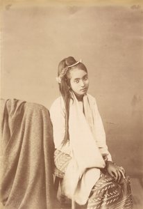 缅甸型丝绸坐垫 作者 菲利斯·比托（Felice Beato）