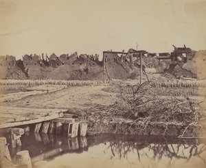 北堡外观，显示英国入口，1860年8月21日 作者 菲利斯·比托（Felice Beato）