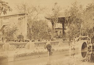 广州州Howqua&39;s Gardens 作者 菲利斯·比托（Felice Beato）