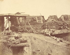 1860年8月21日，北堡英式入口的内部 作者 菲利斯·比托（Felice Beato）