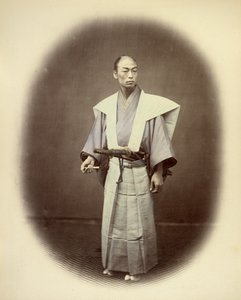 身着礼服的日本僧人 作者 菲利斯·比托（Felice Beato）