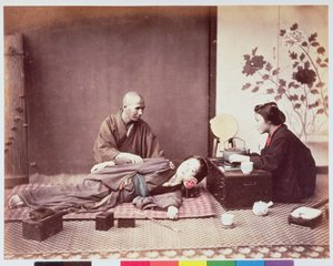 日本按摩师，1889年（蛋白打印）