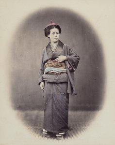 一个女人的画像，1868年。 作者 菲利斯·比托（Felice Beato）