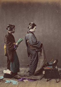 穿上腰带，1868年。 作者 菲利斯·比托（Felice Beato）