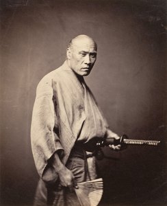 武士，横滨，1864-65。