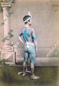 日本新郎纹身的纹身，日本，1882年 作者 菲利斯·比托（Felice Beato）