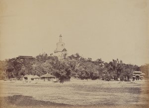 1860年10月29日，北京，御冬宫的大宝塔 作者 菲利斯·比托（Felice Beato）