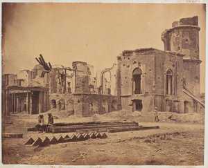 1858年，勒克瑙市驻地线 作者 菲利斯·比托（Felice Beato）