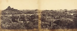 北京冬宫，显示人工山丘，1860年10月29日 作者 菲利斯·比托（Felice Beato）