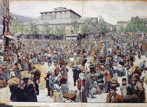1888年Les Halles的市场