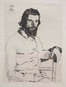 查尔斯·梅林（CharlesMéryon），1884年。 作者 费利克斯·布拉克蒙德