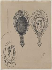 手镜设计c。 1900-1902年。 作者 费利克斯·布拉克蒙德