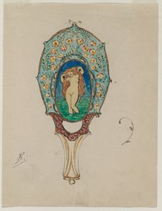 手镜设计c。 1900-1902年。 作者 费利克斯·布拉克蒙德