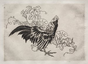 晚餐服务（卢梭服务）：公鸡与牵牛花（第 25 号） 作者 费利克斯·布拉克蒙德