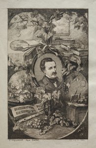 尚弗勒里（Champfleury）新作品的大作《自然之友：尚弗勒里的肖像》，1859年。