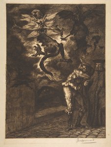 在我的阳光下，无赖！ Panurge离开Raminagrobis，1854-1855年。 作者 费利克斯·布拉克蒙德