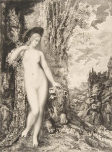 恋爱中的狮子》，1886年。 作者 费利克斯·布拉克蒙德