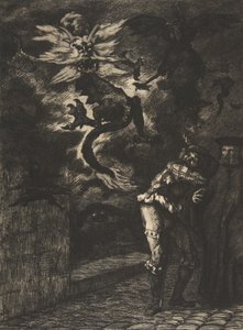 Panurge离开Raminagrobis家，1854-55年。 作者 费利克斯·布拉克蒙德