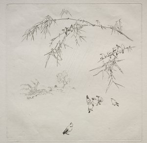 巴黎服务（哈维兰服务）：雨》（第 10 号） 作者 费利克斯·布拉克蒙德