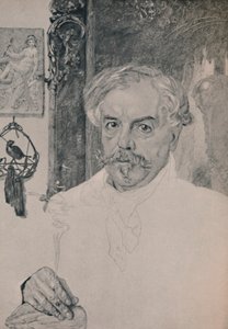 埃德蒙·德·贡古特的肖像，1882年，1946年 作者 费利克斯·布拉克蒙德