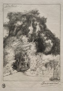 德威奇旅馆花园c。 1870年。 作者 费利克斯·布拉克蒙德