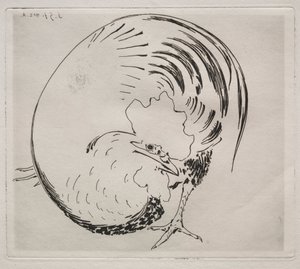 高调服务：Rooster，c。 1860年。 作者 费利克斯·布拉克蒙德