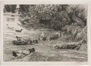 问号》，约1865年。 作者 费利克斯·布拉克蒙德