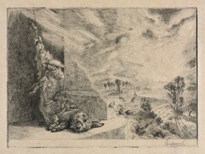 《野兔》，1891年。 作者 费利克斯·布拉克蒙德