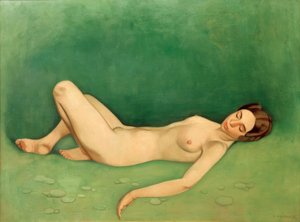 睡觉的泳客（裸体女人睡觉）