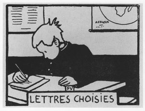 胡萝卜宝。"Letres choisies", Jules Renard, Felix Vallotton的插图，编辑。Flammarion. 作者 费利克斯·爱德华·瓦洛顿