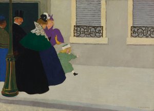 步行，c。 1895年。 作者 费利克斯·爱德华·瓦洛顿