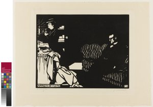 准备去参观，《 Intimacies》，8页，1898年 作者 费利克斯·爱德华·瓦洛顿