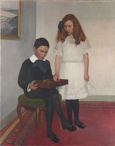 Hahnloser的孩子们，1912年。 作者 费利克斯·爱德华·瓦洛顿