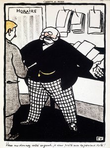 费利克斯·瓦洛顿 (Félix Vallotton) 的《货币和银行业务》——“L