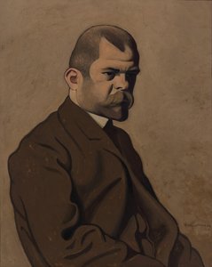 安布罗斯-沃拉尔的肖像，1865-1939年，1902年。 作者 费利克斯·爱德华·瓦洛顿