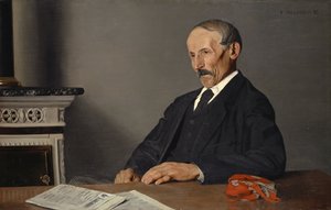 老门房》，1893年。 作者 费利克斯·爱德华·瓦洛顿