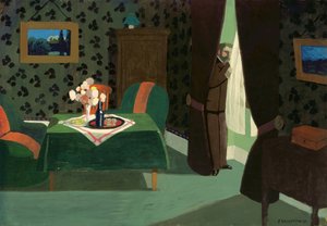 的等待，1899年。 作者 费利克斯·爱德华·瓦洛顿