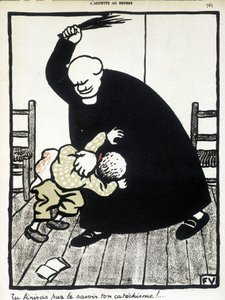 你会发现你的教义问答。 - 费利克斯·瓦洛顿 (Félix Vallotton) 的“基督教学校”，在“L