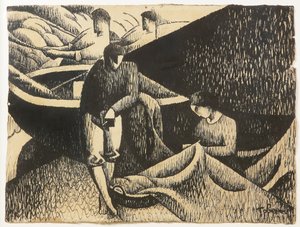 Le Filet，约1912年（纸上墨水）